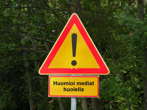 Huomioi mediat huolella